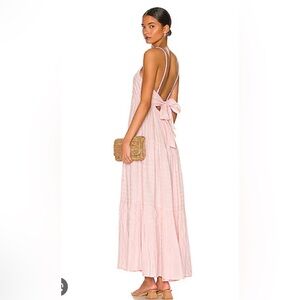 LSpace Rose Quartz Santorini Back Tie Maxi Dress